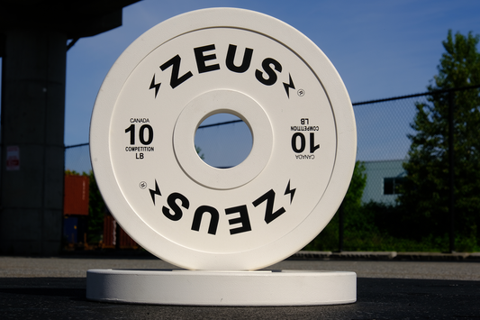 Competition Bumper Plate, 10lbs, White, Pair
