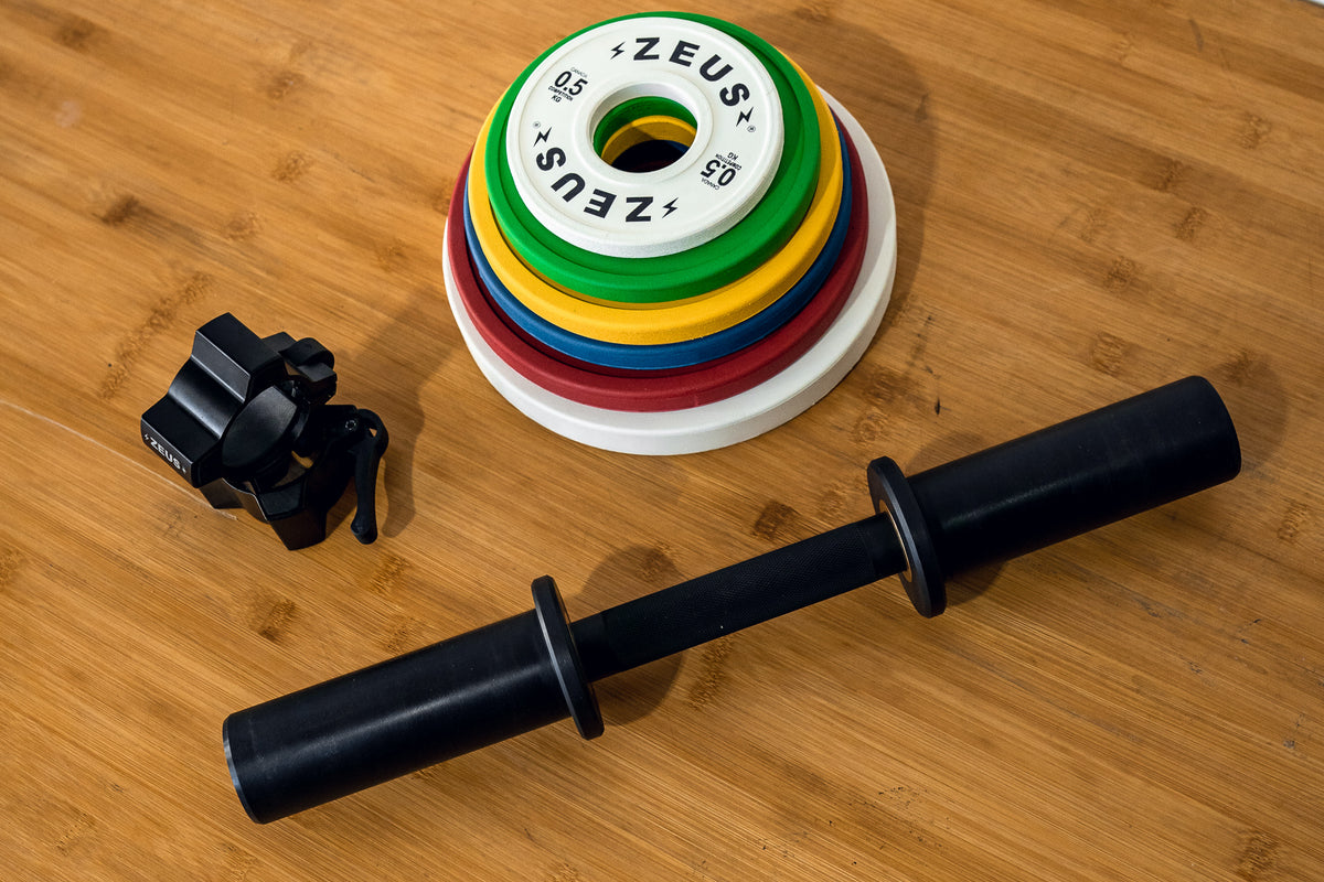 Zeus Lightning Loadable Dumbbell - Fully Loaded Package 35 lb — view 4 of 5